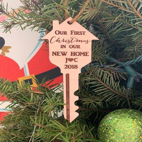 party decoration personalised any text engrave wood our first christmas in home ornament- personalized gift - housewarming gifts hangers
party decoration personalised any text engrave wood our first christmas in home ornament- personalized gift - housewarming gifts hangers
