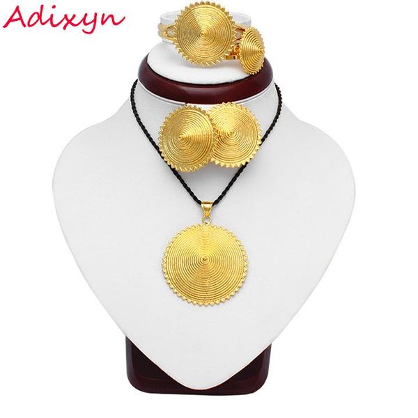 earrings & necklace adixyn trendy ethiopian necklace/earrings/pendant/ring/bangle jewelry set for women/girls gold color african bridal, Silver
earrings & necklace adixyn trendy ethiopian necklace/earrings/pendant/ring/bangle jewelry set for women/girls gold color african bridal, Silver