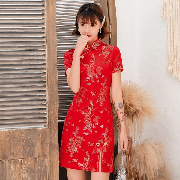 knit dragon novelty satin chinese dress women red classic mandarin collar short cheongsam vestidso qipao evening party gown ethnic clothing
knit dragon novelty satin chinese dress women red classic mandarin collar short cheongsam vestidso qipao evening party gown ethnic clothing