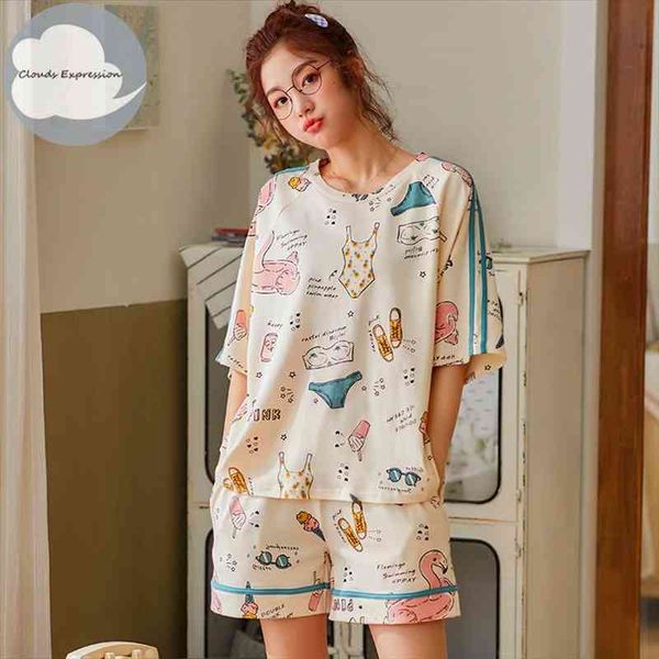 summer knitted cotton womens pajama set couple cartoon nightwear sets women pajamas lovely sleepwear -2xl home fashion, Black;red
summer knitted cotton womens pajama set couple cartoon nightwear sets women pajamas lovely sleepwear -2xl home fashion, Black;red