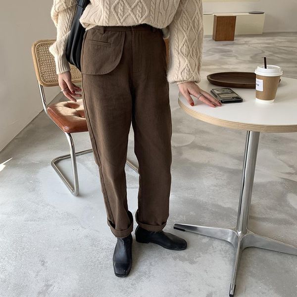 autumn winter solid color straight leg pants plus velvet casual women trousers fashion slim female women's & capris, Black;white
autumn winter solid color straight leg pants plus velvet casual women trousers fashion slim female women's & capris, Black;white