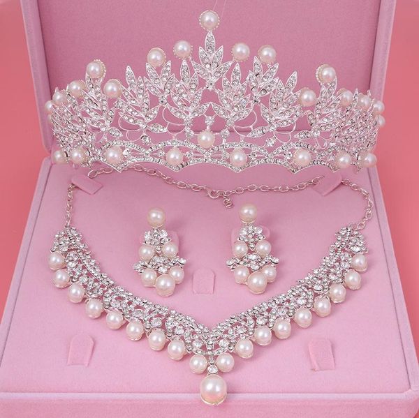 earrings & necklace bride crystal pearl costume jewelery sets rhinestone crowns choker tiaras bridal women wedding jewelry set, Silver
earrings & necklace bride crystal pearl costume jewelery sets rhinestone crowns choker tiaras bridal women wedding jewelry set, Silver