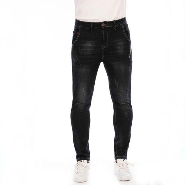 men's jeans summer washed letter printed black business stretch harem trousers suitable for various scenes, Blue
men's jeans summer washed letter printed black business stretch harem trousers suitable for various scenes, Blue
