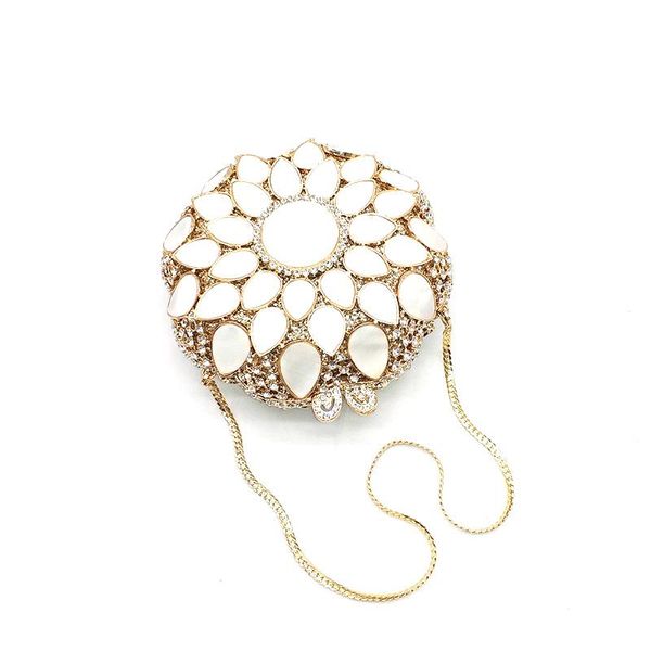 elegant bridal wedding party women evening bag diamonds luxury round shape gem crystal clutches shell stones purses bags
elegant bridal wedding party women evening bag diamonds luxury round shape gem crystal clutches shell stones purses bags