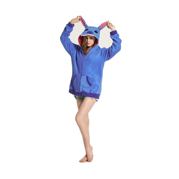 women's hoodies & sweatshirts women 3d cartoon animal stitch costume with ears face eyes sweatshirt jacket zipper, Black
women's hoodies & sweatshirts women 3d cartoon animal stitch costume with ears face eyes sweatshirt jacket zipper, Black