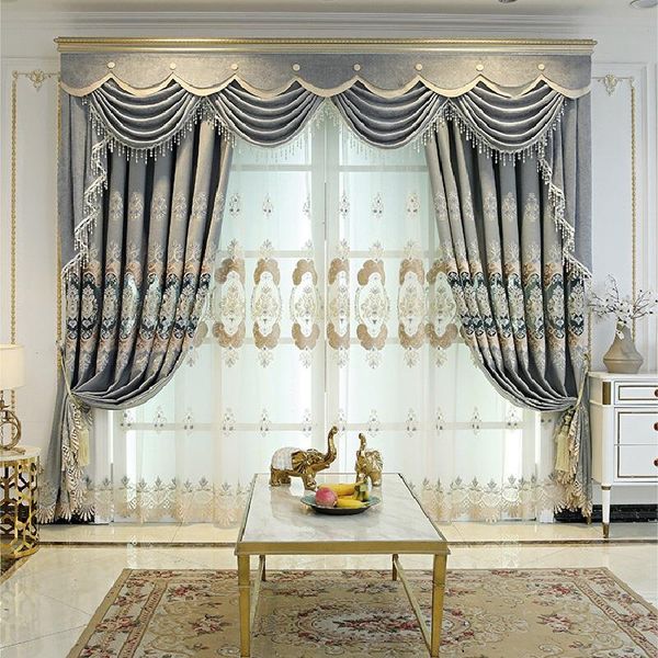 curtain & drapes european luxury curtains for living room bedroom hollow embroidery villa embroidered valance custom classical decoration
curtain & drapes european luxury curtains for living room bedroom hollow embroidery villa embroidered valance custom classical decoration
