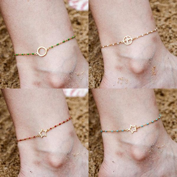 anklets fashion stainless steel round star heartbeat anklet leg chain bohemian ankle bracelet ladies girls jewelry holiday birthday, Red;blue
anklets fashion stainless steel round star heartbeat anklet leg chain bohemian ankle bracelet ladies girls jewelry holiday birthday, Red;blue