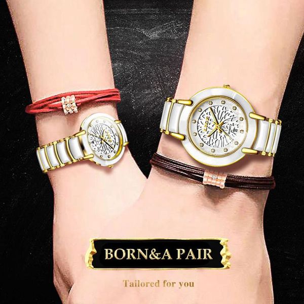 couple watches ceramic quartz clock waterproof luminous wristwatch fashion women watch men lovers wristwatches, Slivery;brown
couple watches ceramic quartz clock waterproof luminous wristwatch fashion women watch men lovers wristwatches, Slivery;brown
