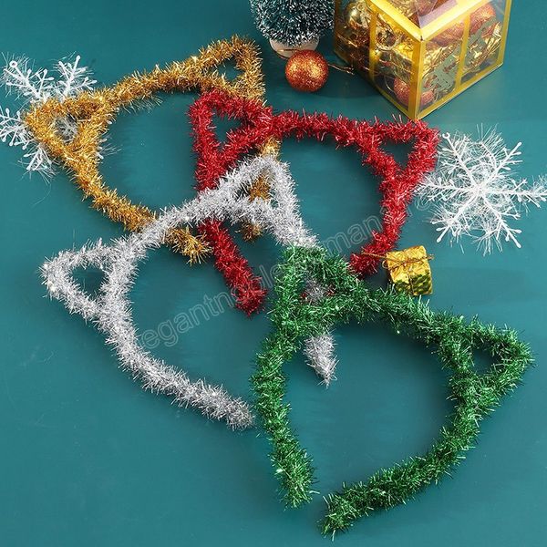 cat ear christmas headband cartoon sweet decorative for hair accessories cute solid color headwear gifts, Silver
cat ear christmas headband cartoon sweet decorative for hair accessories cute solid color headwear gifts, Silver