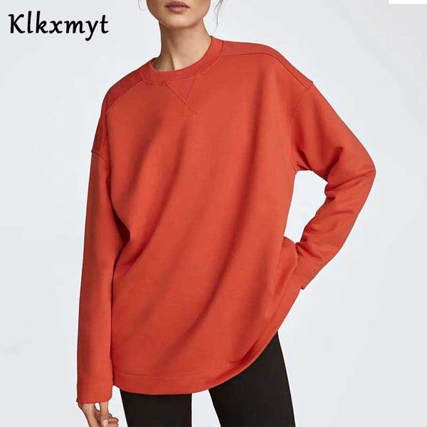 klkxmyt za spring autumn women fashion cotton casual sweatshirts female basic o neck hoodies chic pullovers 210527, Black 
klkxmyt za spring autumn women fashion cotton casual sweatshirts female basic o neck hoodies chic pullovers 210527, Black