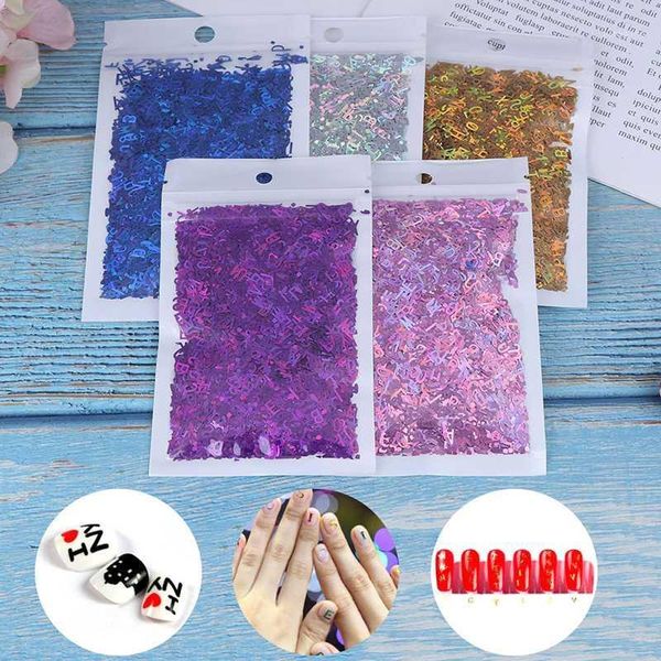 10g/bag laser nail art sequin decoration letter shape glitter sequins mixed flakes manicure1, Silver;gold
10g/bag laser nail art sequin decoration letter shape glitter sequins mixed flakes manicure1, Silver;gold
