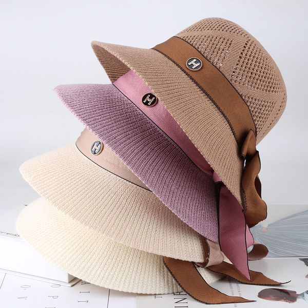 women's hat in spring and summer, Blue;gray