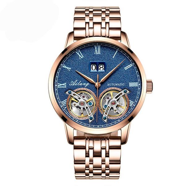 wristwatches mens watches 2021 mechanical automatic waterproof tourbillon self winding rose gold stainless steel strap, Slivery;brown
wristwatches mens watches 2021 mechanical automatic waterproof tourbillon self winding rose gold stainless steel strap, Slivery;brown