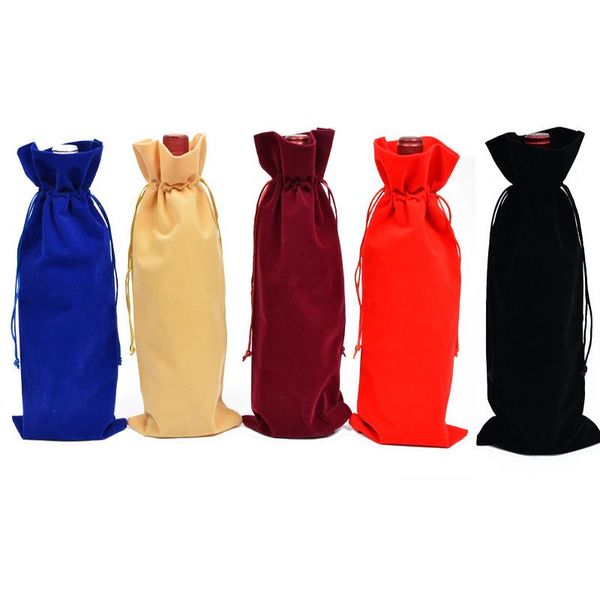 gift wrap black red velvet wine bottle package bags reusable champagne bottles covers drawstring pouches
gift wrap black red velvet wine bottle package bags reusable champagne bottles covers drawstring pouches