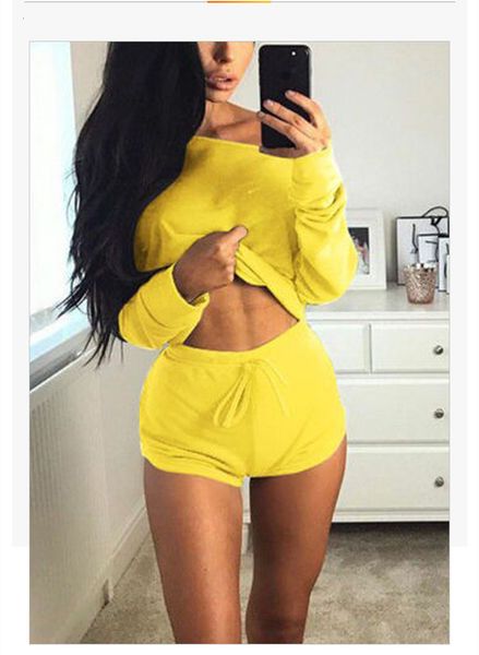 pant sweatshirt slash neck sleeve with drawstring short pants define fashion spring summer suit hoodies, White
pant sweatshirt slash neck sleeve with drawstring short pants define fashion spring summer suit hoodies, White