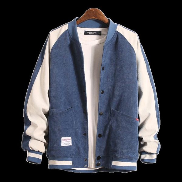 men's jackets autumn european american street personality color matching jacket, corduroy retro stand collar jacket large size 5xl, Black;brown
men's jackets autumn european american street personality color matching jacket, corduroy retro stand collar jacket large size 5xl, Black;brown