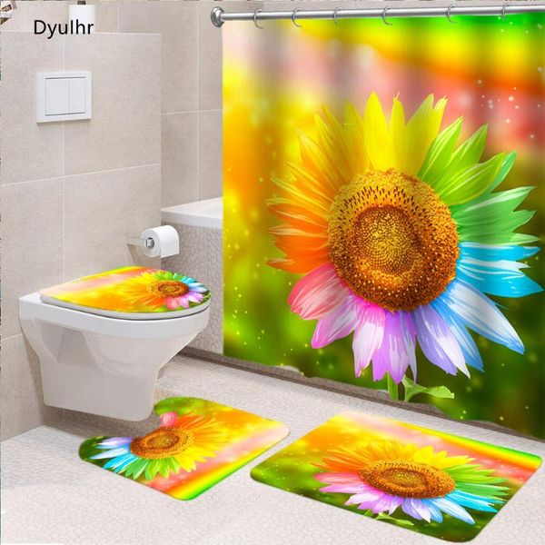 bathroom accessories painted 3d sunflower printing polyester waterproof shower curtain toilet seat mat floor kit curtains
bathroom accessories painted 3d sunflower printing polyester waterproof shower curtain toilet seat mat floor kit curtains