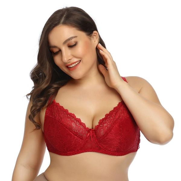 bras full cup foreign trade bra with steel ring lace european and american underwear large size plus, Red;black
bras full cup foreign trade bra with steel ring lace european and american underwear large size plus, Red;black