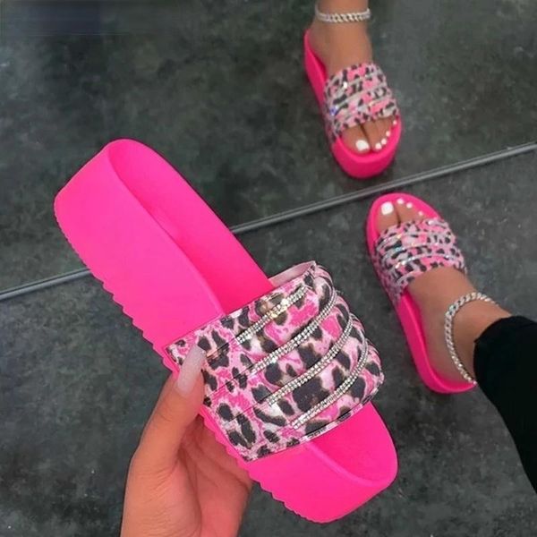 ladies fashion rhinestone platform slippers bling flat sandals summer crystal size 35-43, Black
ladies fashion rhinestone platform slippers bling flat sandals summer crystal size 35-43, Black