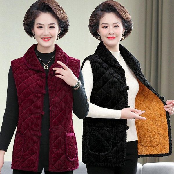 women's vests gold velvet single-breasted vest cotton jacket middle-aged women slim plus warm winter size 5xlmother's clothes h130, Black;white
women's vests gold velvet single-breasted vest cotton jacket middle-aged women slim plus warm winter size 5xlmother's clothes h130, Black;white