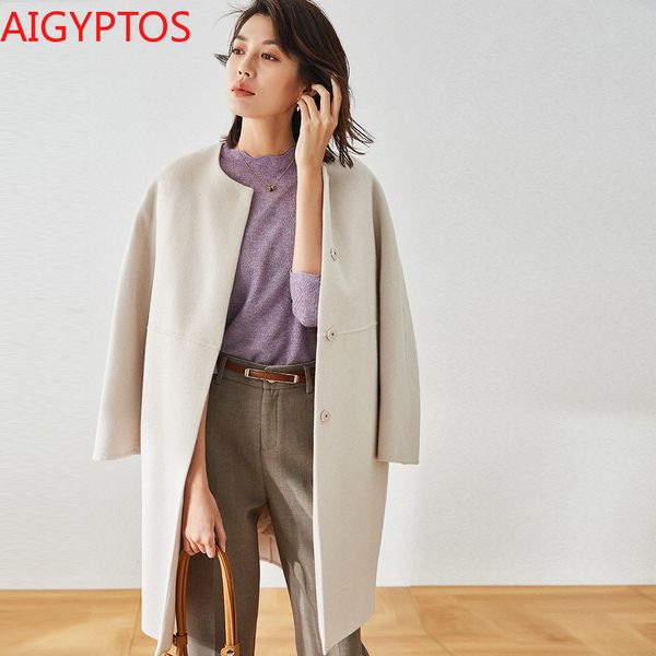 women's wool & blends autumn winter brief fashion coat o-neck thick warm detachable down vest liner double-faced long en jacket 255y, Black
women's wool & blends autumn winter brief fashion coat o-neck thick warm detachable down vest liner double-faced long en jacket 255y, Black
