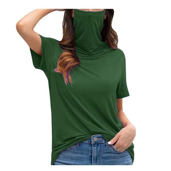 t-shirt women summer fashion women's casual loose round neck short sleeve face mask plus size, White
t-shirt women summer fashion women's casual loose round neck short sleeve face mask plus size, White