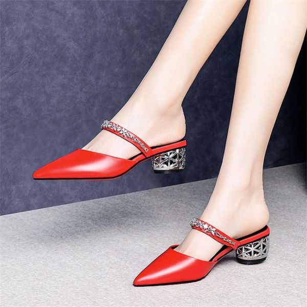 slippers pxelena flower crystal strange med heels ladies genuine cow leather slides women date party elegant shoes plus sz 34-42, Black
slippers pxelena flower crystal strange med heels ladies genuine cow leather slides women date party elegant shoes plus sz 34-42, Black