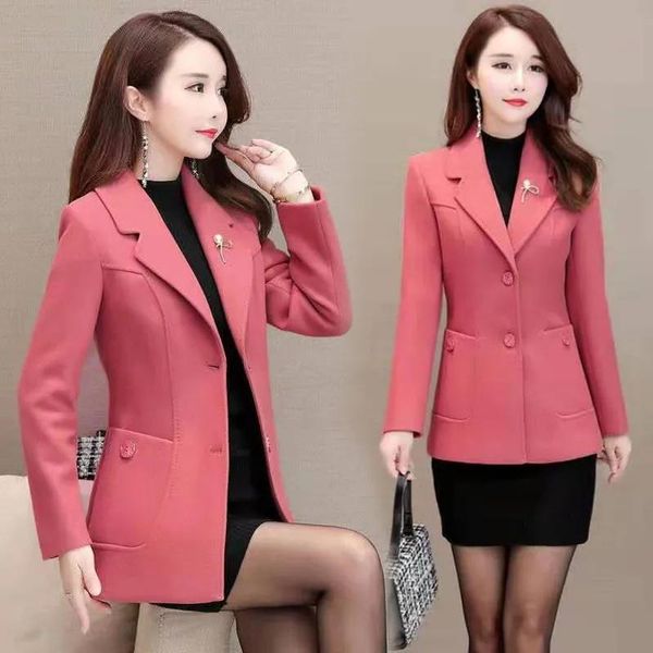 women's wool & blends autumn winter jacket women single-breasted coats elegant overcoat basic coat pockets woolen blazer plus size 5xl, Black
women's wool & blends autumn winter jacket women single-breasted coats elegant overcoat basic coat pockets woolen blazer plus size 5xl, Black