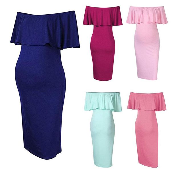 maternity dresses fashion women pregnants off shoulder ruffles solid nursing dress robe allaitement été zwangerschaps jurk, White
maternity dresses fashion women pregnants off shoulder ruffles solid nursing dress robe allaitement été zwangerschaps jurk, White