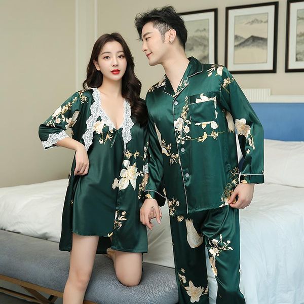 women's sleepwear flower printed rayon women robe sets men trousers pajama suit couple pyjamas wedding morning gown home service, Black;red
women's sleepwear flower printed rayon women robe sets men trousers pajama suit couple pyjamas wedding morning gown home service, Black;red