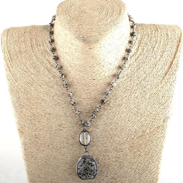 pendant necklaces md fashion jewelry natural 6mm stone crystal chain choker for women ethnic necklace, Silver
pendant necklaces md fashion jewelry natural 6mm stone crystal chain choker for women ethnic necklace, Silver