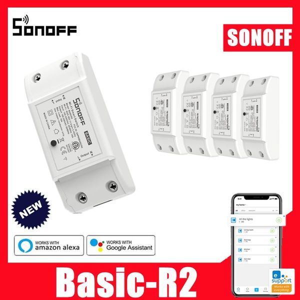 smart home control 10pcs sonoff basic r2 switch wifi wireless ewelink diy modules timing support alexa google voice
smart home control 10pcs sonoff basic r2 switch wifi wireless ewelink diy modules timing support alexa google voice