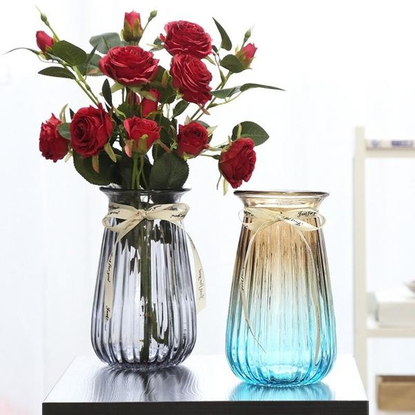 vases european style simple glass vase transparent gradient color hydroponic plant household living room decoration ornaments
vases european style simple glass vase transparent gradient color hydroponic plant household living room decoration ornaments