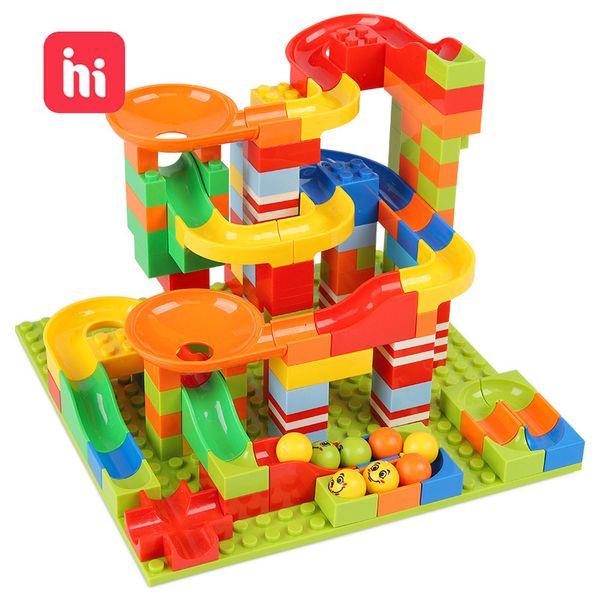 hipac 168-392 pcs building blocks marble racing run block ball plastic funnel slide diy assembly bulid bricks toys for children 1008
hipac 168-392 pcs building blocks marble racing run block ball plastic funnel slide diy assembly bulid bricks toys for children 1008