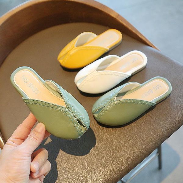 slipper children girls slippers 2021 summer big girl fashion green yellow indoor soft bottom home close toe beach sandals, Black;grey
slipper children girls slippers 2021 summer big girl fashion green yellow indoor soft bottom home close toe beach sandals, Black;grey