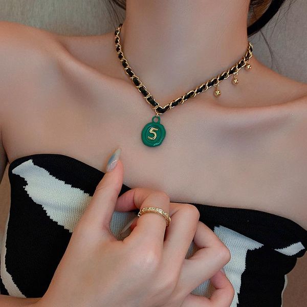 pendant necklaces elegant personalize necklace fashion jewelry trendy punk women clavicle choker pu leather korean style number 5, Silver
pendant necklaces elegant personalize necklace fashion jewelry trendy punk women clavicle choker pu leather korean style number 5, Silver