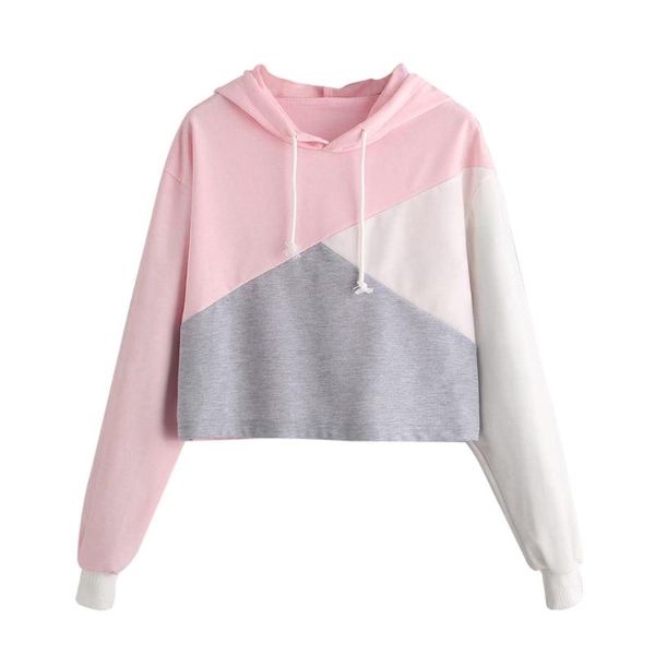women's hoodies & sweatshirts women's korean sweatshirt women patchwork printed drawstring crop hoodie casual jumper pullover mole, Black
women's hoodies & sweatshirts women's korean sweatshirt women patchwork printed drawstring crop hoodie casual jumper pullover mole, Black
