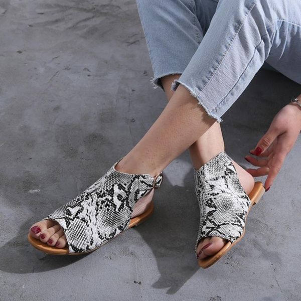sandals summer women snake print roman shoes flat 2021 fashion peep toe large size casual sandalias mujer, Black
sandals summer women snake print roman shoes flat 2021 fashion peep toe large size casual sandalias mujer, Black