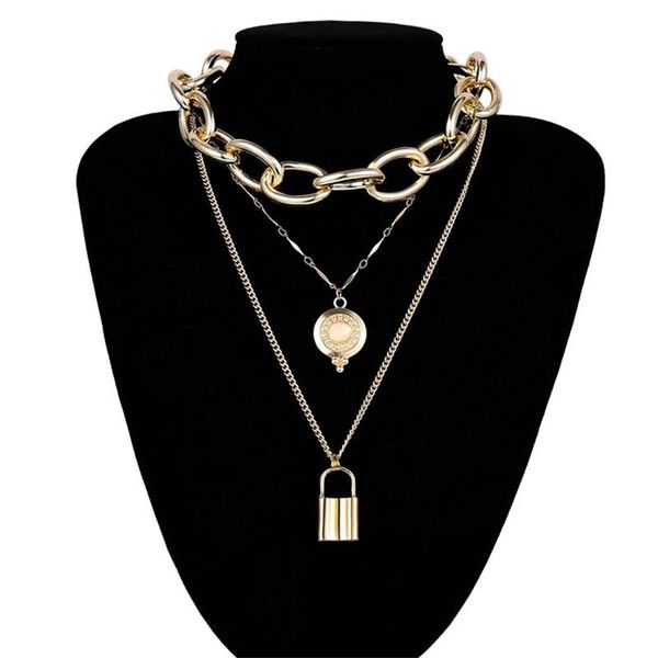 fashionable joker in europe and the multi-layer chain necklace with gold silver coin locks pendant chains
fashionable joker in europe and the multi-layer chain necklace with gold silver coin locks pendant chains