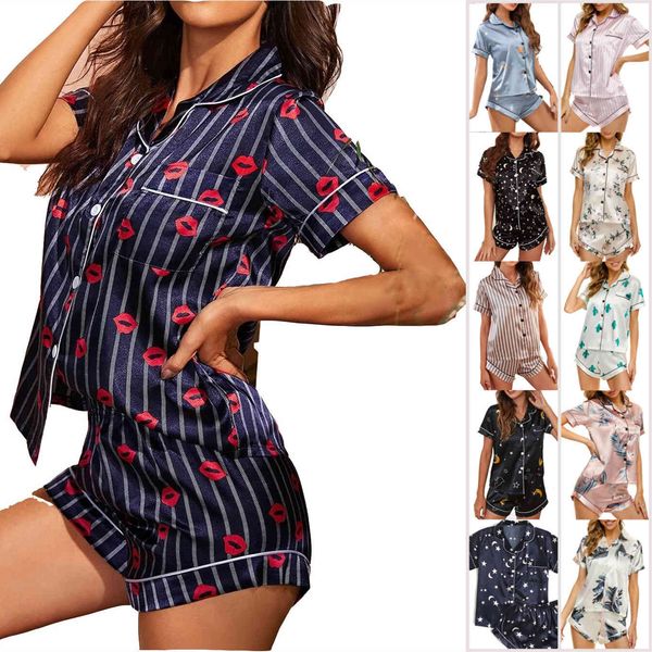 women's sleepwear suit pajamas housewear short shorts elastic satin fabric, Black;red
women's sleepwear suit pajamas housewear short shorts elastic satin fabric, Black;red