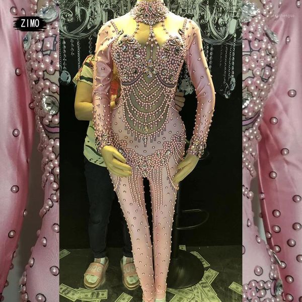 sparkly crystal pearl designer jumpsuit women's pink fashion bodysuit costume dance stage wear female singer stretch outfit, Black;white
sparkly crystal pearl designer jumpsuit women's pink fashion bodysuit costume dance stage wear female singer stretch outfit, Black;white
