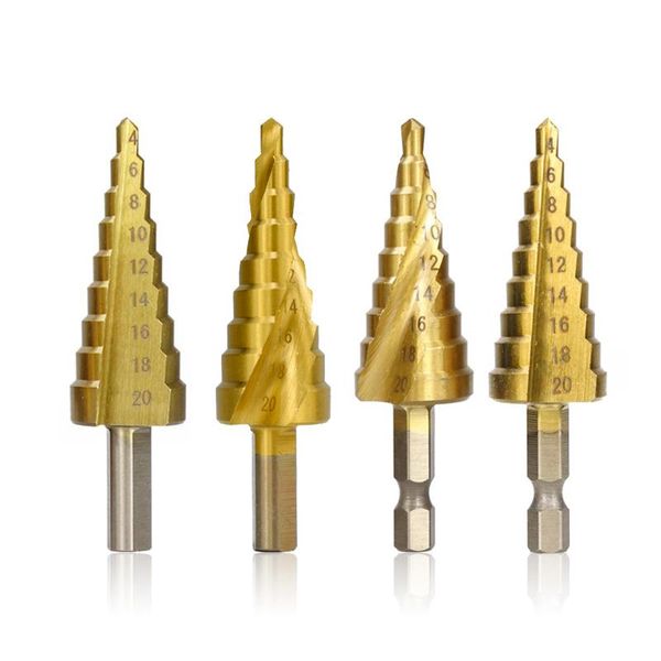 1pc 4-20mm hss titanium coated step drill bit drilling core power tool for metal wood hole cutter professional bits
1pc 4-20mm hss titanium coated step drill bit drilling core power tool for metal wood hole cutter professional bits