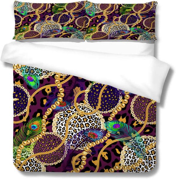 bedding sets golden leopard luxury pattern set bedroom decor gifts duvet comforter quilts cover 2/3 pieces bedspread with pillowcases
bedding sets golden leopard luxury pattern set bedroom decor gifts duvet comforter quilts cover 2/3 pieces bedspread with pillowcases