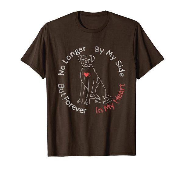 memorial gift for the loss of a beloved boxer dog t-shirt, White;black
