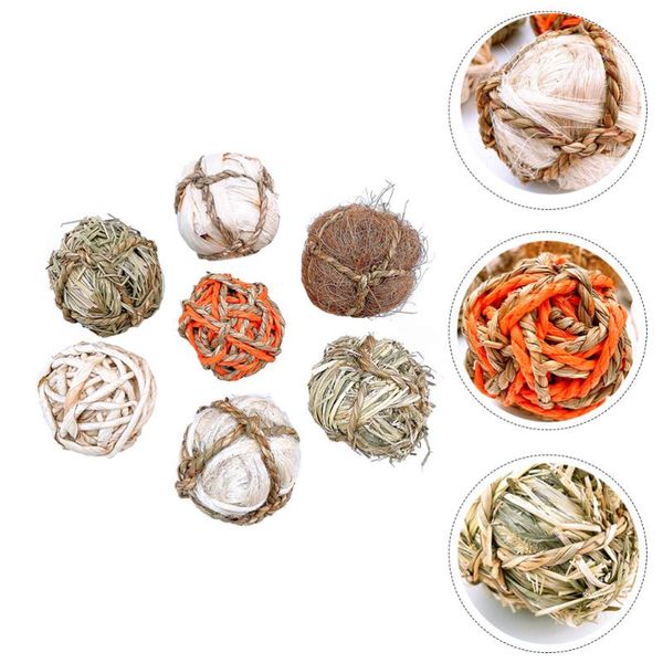 small animal supplies 7pcs straw rattan woven balls pet parrot training toys chewing plaything
small animal supplies 7pcs straw rattan woven balls pet parrot training toys chewing plaything