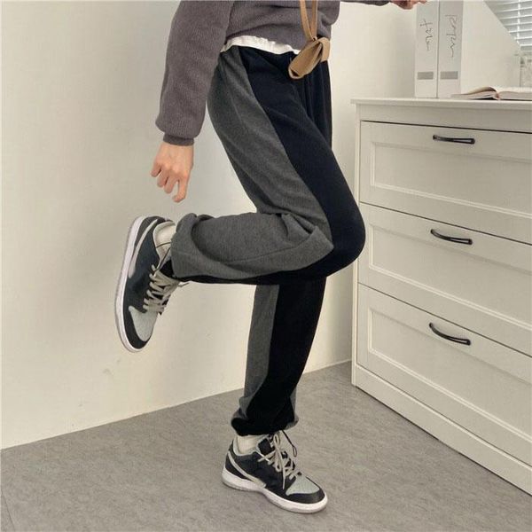 women's pants & capris contrast stitching casual sweatpants slim loose leggings autumn winter high waist wide leg fashion rac, Black;white
women's pants & capris contrast stitching casual sweatpants slim loose leggings autumn winter high waist wide leg fashion rac, Black;white
