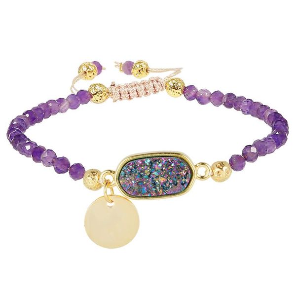 link, chain boho natural crystal stone beaded bracelet reiki healing druzy druse gold color women jewelry fashion girls gift, Black
link, chain boho natural crystal stone beaded bracelet reiki healing druzy druse gold color women jewelry fashion girls gift, Black