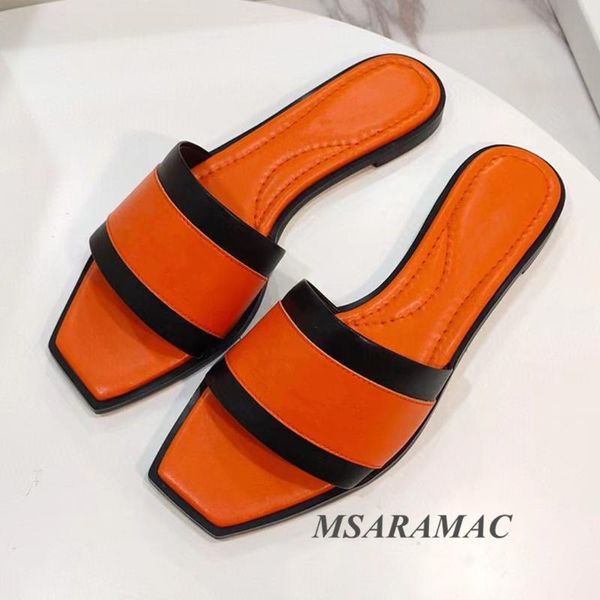 summer candy color square peep toe flat mules fashion ladies genuine leather slippers black trimmed out
summer candy color square peep toe flat mules fashion ladies genuine leather slippers black trimmed out