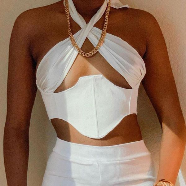 color lace up camisole sleeveless t shirts tie dye backless winter fashion party autumn camis women supplies crop top, White
color lace up camisole sleeveless t shirts tie dye backless winter fashion party autumn camis women supplies crop top, White