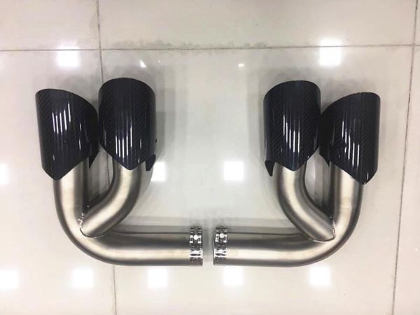 manifold & parts one pair exhaust pipes for dual tips glossy carbon fiber 2021 year stainless steel end
manifold & parts one pair exhaust pipes for dual tips glossy carbon fiber 2021 year stainless steel end